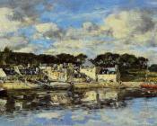 尤金 布丹 : Le Faou, The Village and the Port on the River